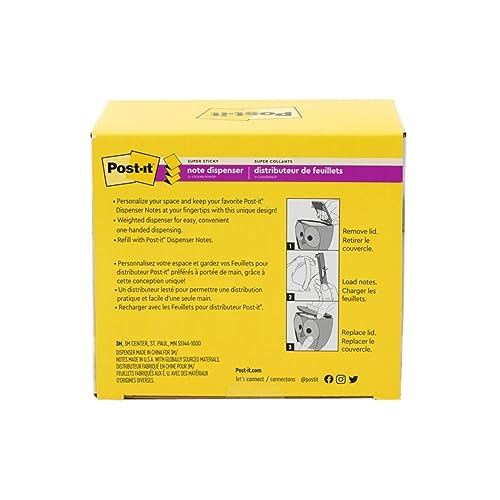 Post-it Pop-up Note Dispenser, Cat design, 3x3 in, 1 Dispenser/Pack (CAT-330,White)