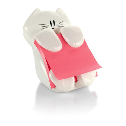 Post-it Pop-up Note Dispenser, Cat design, 3x3 in, 1 Dispenser/Pack (CAT-330,White)